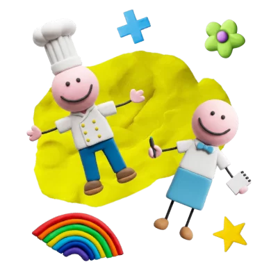 Chef y recepcionista